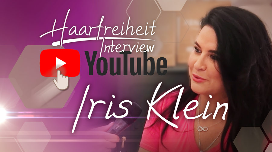 Linkbild Youtube Testimonial Iris Klein zu ihrer Meinung über die dauerhafte Haarentfernung bei Haarfreiheit